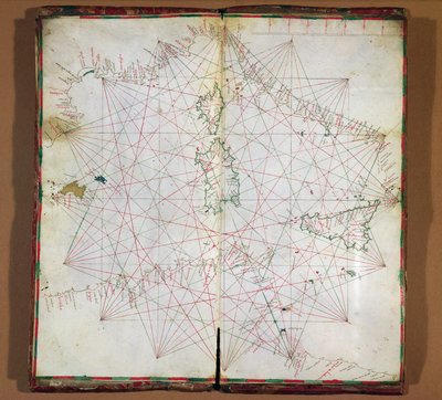Map of the Central Mediterranean by Grazioso Benincasa